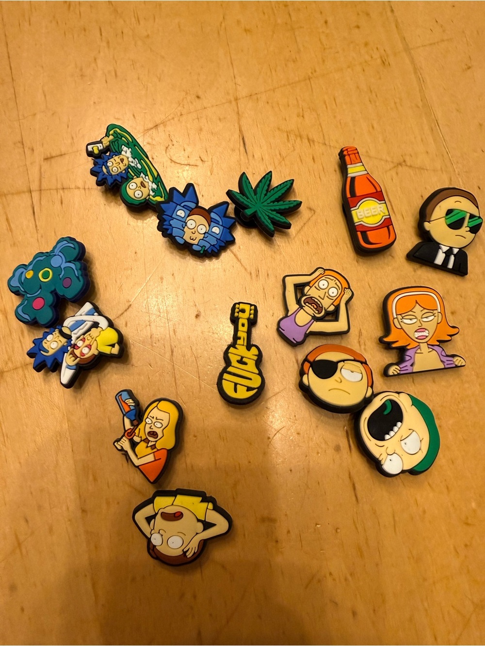 Source Unknown Multicolor Cartoon Character Shoe Charms